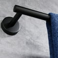 thumbnail image 4 of Dispensador de papel higiénico de pared negro mate, acero inoxidable SUS304 a prueba de óxido para áreas húmedas, 4 of 5