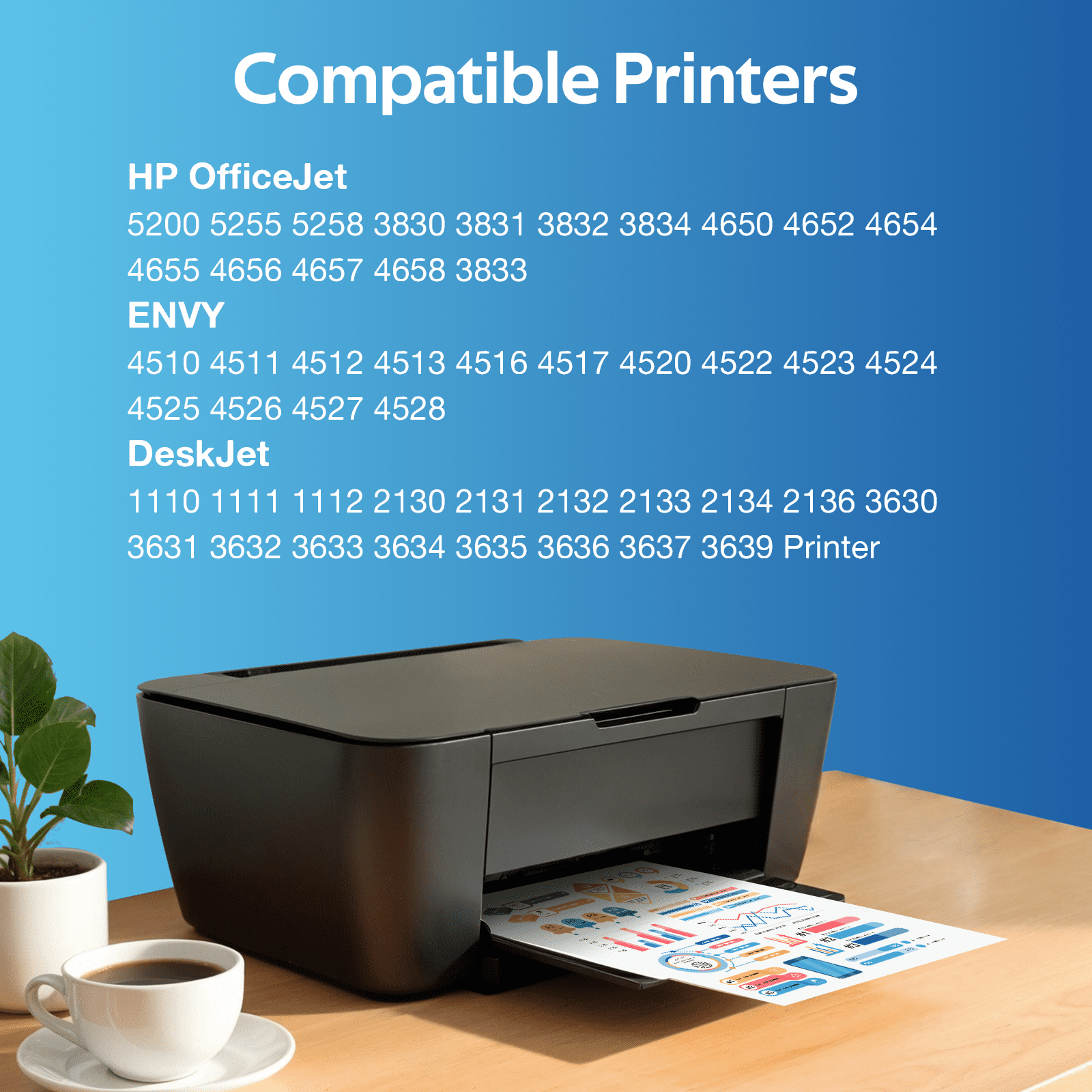 63XL Ink Cartridges Compatible for HP 63 Ink Cartridge for HP Ink 63 for Printer Ink 63 63XL, 2 Pack