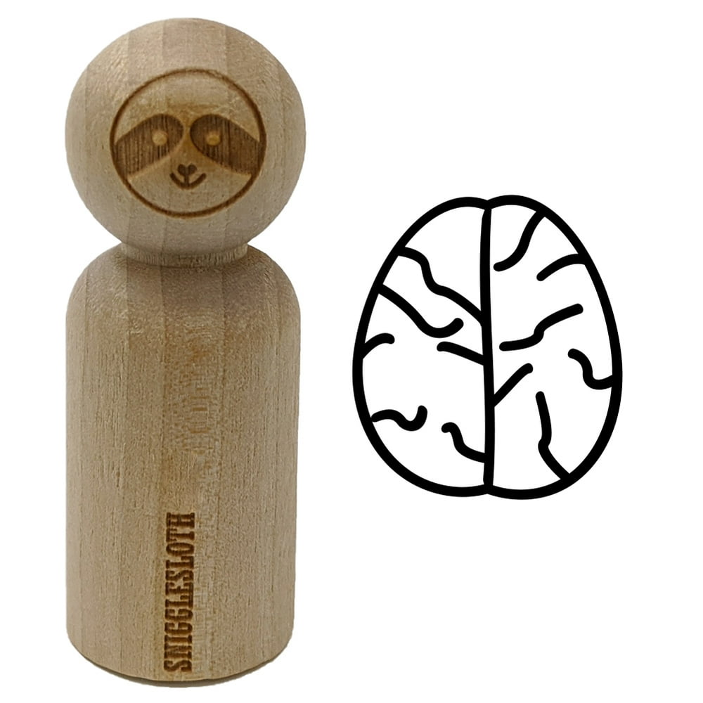 Brain Doodle Rubber Stamp for Scrapbooking Crafting Stamping Small 3/