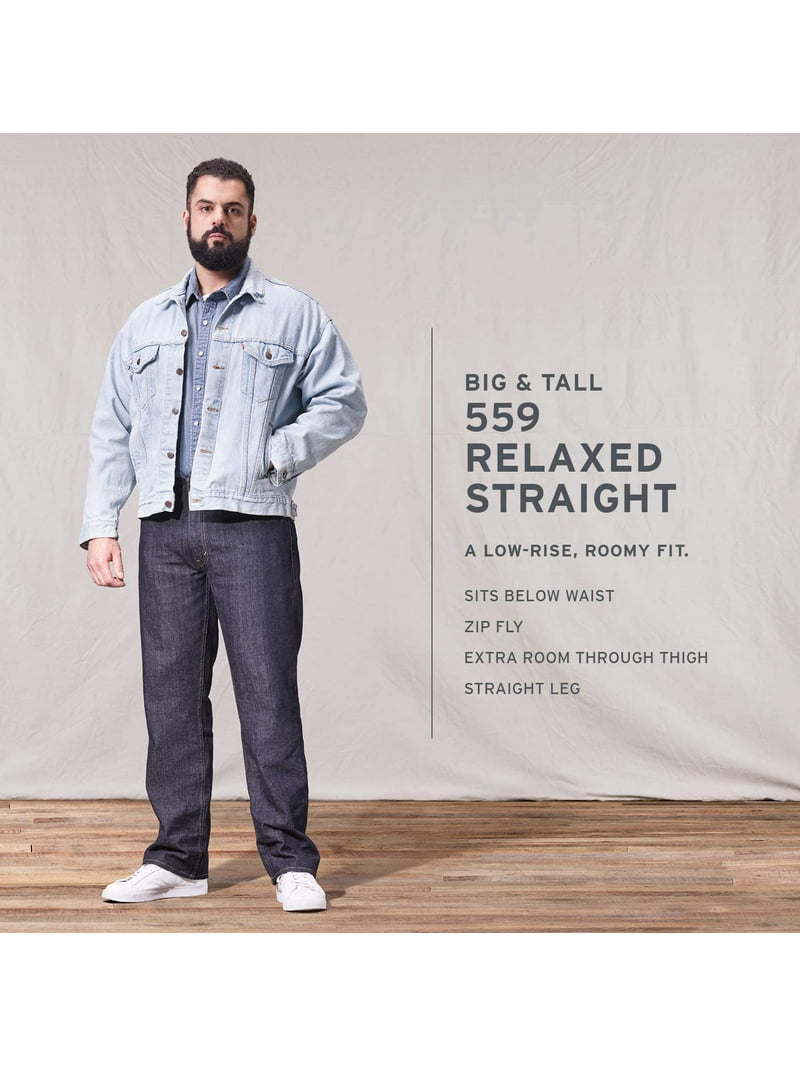Levis Mens 559 Relaxed Straight Jean Regular 40W x 30L Love Plane