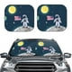 thumbnail image 2 of Fotbe Astronaut With USA Flag Juego de 2 Piezas de Parasoles para Parabrisas | Bloqueador Solar para Auto | Accesorios Plegables para Protección Solar Interior-Small, 2 of 6