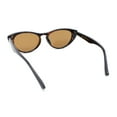 thumbnail image 4 of Womens Retro Hipster Keyhole Bridge Cat Eye Plastic Sunglasses Tortoise - Brown, 4 of 4