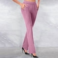 thumbnail image 2 of Women'S High Waisted Stretchy Pants Boot Cut Work Slim Fit Suit Pants Trousers Dressy Casual Business Work Slacks, 2 of 6