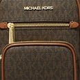 thumbnail image 6 of Michael Kors Women's Jet Set Medium Pocket Crossbody Bag (Brown) 35T4GTTC6B-847, 6 of 8