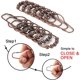thumbnail image 3 of Anillos para ganchos para cortina de ducha, anillos de cortina de ducha de metal inoxidable para cortinas de barras de ducha de baño, juego de 12, bronce, 3 of 5