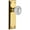 Gold, variant on Grandeur Versailles Crystal Door Knob with Fifth Avenue Plate