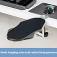 thumbnail image 4 of Extension Computer Armrest Pad Table Support Mouse Armwrist Rest Desktop Hand Protective Attachable Board Mousepad B, 4 of 9