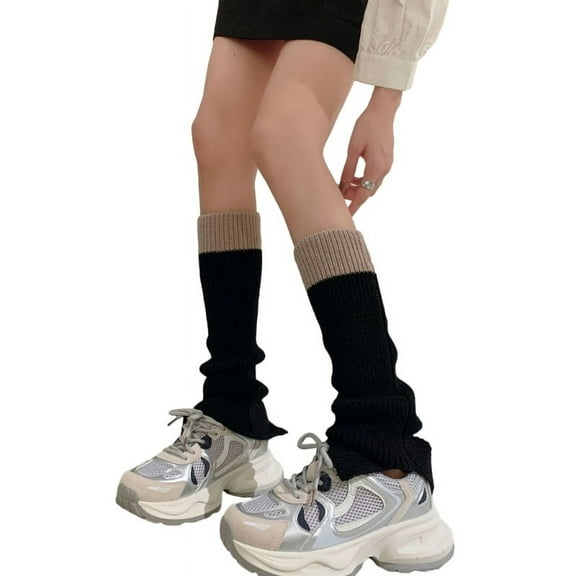 Milue Women's Lolitas Leg Warmers Knitted Ankle Heaps Socks Baggy Loose Leg Covers