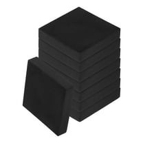 Uxcell 8pcs Anti Vibration Pads for Washing Machine, 3.94'' x 3/4'' Washer Dryer Pedestals Non-Slip and Silent Vibration Isolation Pads Black EVA Support Feet Mat, Square