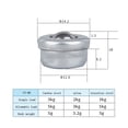 thumbnail image 2 of 1pc Ball Small flat round bull's-eye Ball Transfer Bearing Unit Conveyor Roller Wheels Small Flat Round Eye Wheel Conveying Ball, 2 of 7