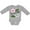 AC-Heather Grey, variant on Inktastic Mississippi Magnolia Flowers and Leaves Boys or Girls Long Sleeve Baby Bodysuit