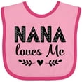 thumbnail image 3 of Inktastic Nana Baby Girl Clothes Girls Baby Bib, 3 of 4