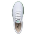 thumbnail image 6 of MaCae Unisex Canvas Lace Up Fashion Shoe With Unique Sole, Office Shoes, Canvas Tennis Shoes, Shoes for Teens, Sports Sneakers - White Colored Band Green/Copacabana, 5M/7W, 6 of 7