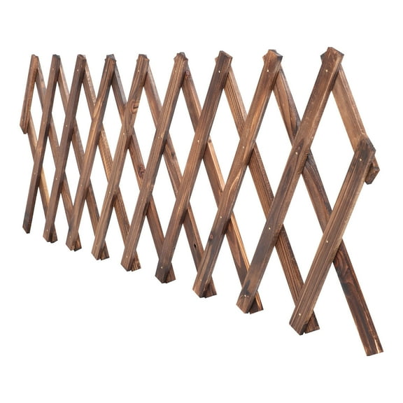TEHAUX Outdoor Fence Wood Plastic 1Set Expandable