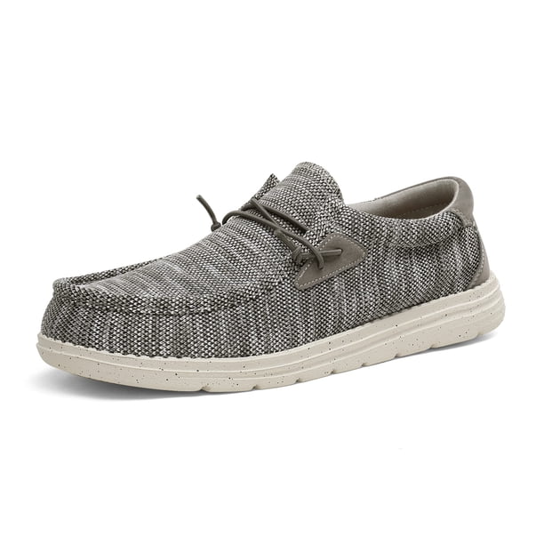 Mocasines Casual Slip-On para Hombre Bruno Marc Splice Gris Talla 10