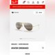 thumbnail image 2 of RB-Hip Hop-sunglasses Chromance Aviator Sunglasses, 2 of 4