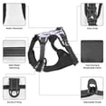 thumbnail image 3 of Vsdgher Lavender Flowers Pattern Dog Harness,No Pull Pet Harness with Soft Padded Handle,Adjustable Reflective Vest with 2 Buckles,4 Slide Buckles,S-XL X-Large, 3 of 5