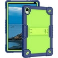 thumbnail image 2 of SOATUTO for Urao C107/Jeazans OC101/C107 10.1 Inch Tablet Case Hybrid Shockproof Cover with 2 pcs Screen Protector for HiGrace C107/ZOFYWNAS C107/Freeski C107/Pswarfd 10.1" Tablet (Navy Green/Blue), 2 of 8