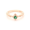 thumbnail image 2 of UIONEN 925 Sterling Silver Rings Green CZ Stackable Ring Rose Gold Plated Size 11, 2 of 3