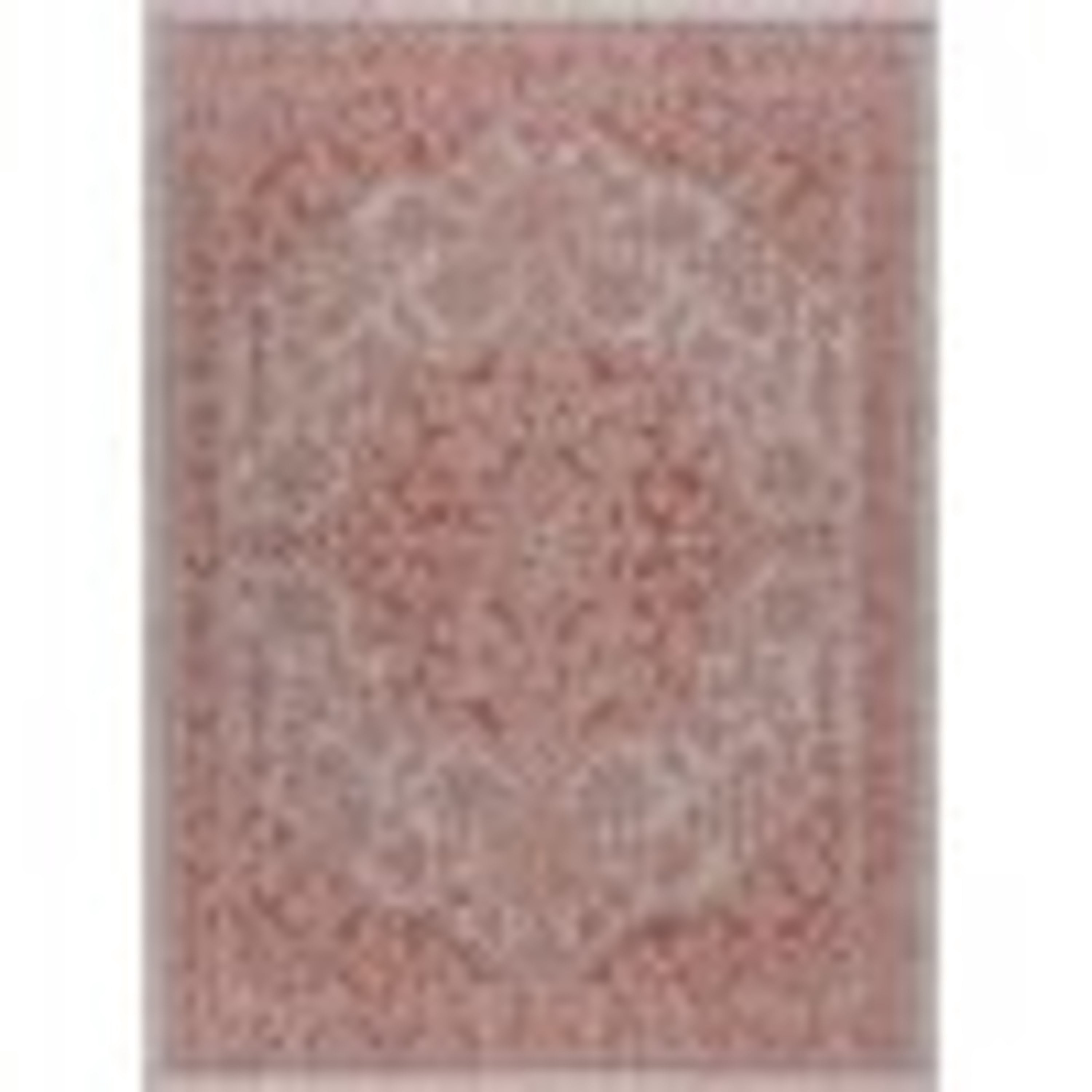 Veranda Traditional 8' x 10' Terra and Light Beige Polypropylene Outdoor Area Rug