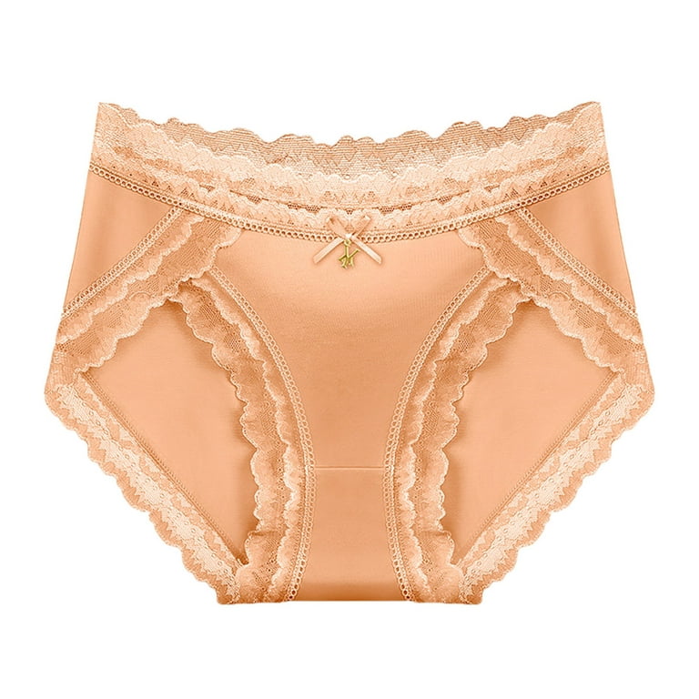 nsendm Satin French Knickers for Women Womens Mid Waist Lace And