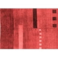 thumbnail image 1 of Ahgly Company Indoor Rectangle Abstract Red Modern Area Rugs, 3' x 5', 1 of 4