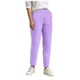 thumbnail image 3 of YDFCWXW Womens Pull On Soft Brushed Fleece Casual Jogger Sweatpants with Pockets for Women Purple, M, 3 of 9