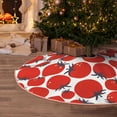 thumbnail image 5 of Rateoe Hand Drawn Tomatoes Pattern Christmas Tree Skirt with Ties , Christmas Tree Decorations, Farmhouse Christmas Decor Xmas Holiday Decorations-48", 5 of 6