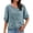 A1 Blue, variant on Cotton Linen Embroidered Top for Women Peasant Blouses Boho Tops Skin-Friendly Loungewear Beach Tops Flowy Shirts Scoop Neck Vacation Shirts Summer Workout Tops Travel Top Khaki L