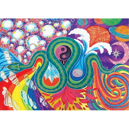 JaCaRou Puzzles DRAC0 1000 Pieces Jigsaw Puzzle