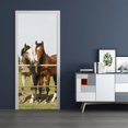 thumbnail image 4 of 2x de Puerta Adhesiva 3D Impermeable Extraíble Calcomanía Engomada de Pared Decorativa para Hogar Oficina sol perfecl Pegatinas en 3D para puertas, 4 of 8