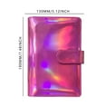 thumbnail image 4 of Meiiso A6 Planner Budget Notebook, Holographic Marble Cover, Hot Pink, Refillable Loose Leaf With Buckle Closure, 4 of 9