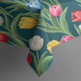 thumbnail image 4 of Pioneer Flower Floral Print Pattern Rectangle Tablecloth 60"x102", Waterproof Polyester Table Cloth, Wipeable Spillproof for Dining Camping Indoor Outdoor, 4 of 6