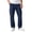 #0381-Navy, variant on Ceisia Men Drawstring Multi Pocket Cargo Pants Solid Color Straight Leg Casual Long Trousers For Daily Outdoor Wear Gift