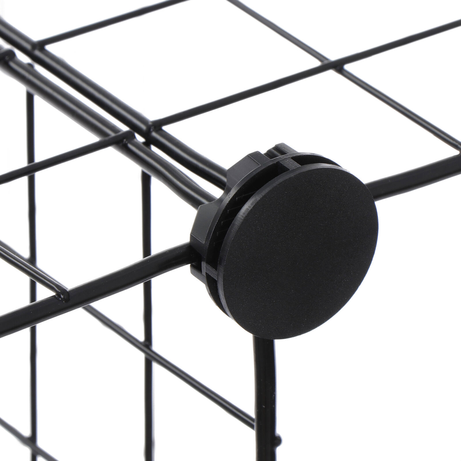 LINJH 12-Cube Wire Cube Storage Organizer Shelving Wire Shelves Rack Modular Bookshelf