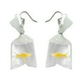 thumbnail image 1 of NUZYZ Goldfish Water Bag Shape Dangle Hook Earrings Charm Women Jewelry Gift, 1 of 8