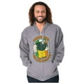 thumbnail image 3 of Bluto St Paddys Down For Shenanigans Zip Hoodie Sweatshirt Men Brisco Brands S, 3 of 6