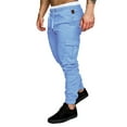 thumbnail image 2 of KDFJPTH Mens Cargo Pants Cargo Pant With Stretch Solid Light Blue M, 2 of 5