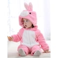 thumbnail image 5 of Cenuakty Boys Girls Casual Hooded Romper Long Sleeve Cartoon Animal Plush Zipper Jumpsuit for Cosplay Costume, 5 of 9