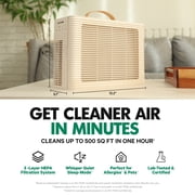 PuroAir Lite HEPA Air Purifiers for Home Pets - Covers 500 Sq ft