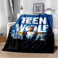 thumbnail image 1 of Manta con estampado de lobo adolescente de película, manta de Picnic cálida, suave y cómoda, manta de viaje para el hogar, forros de cama, regalo de cumpleaños, 1 of 4
