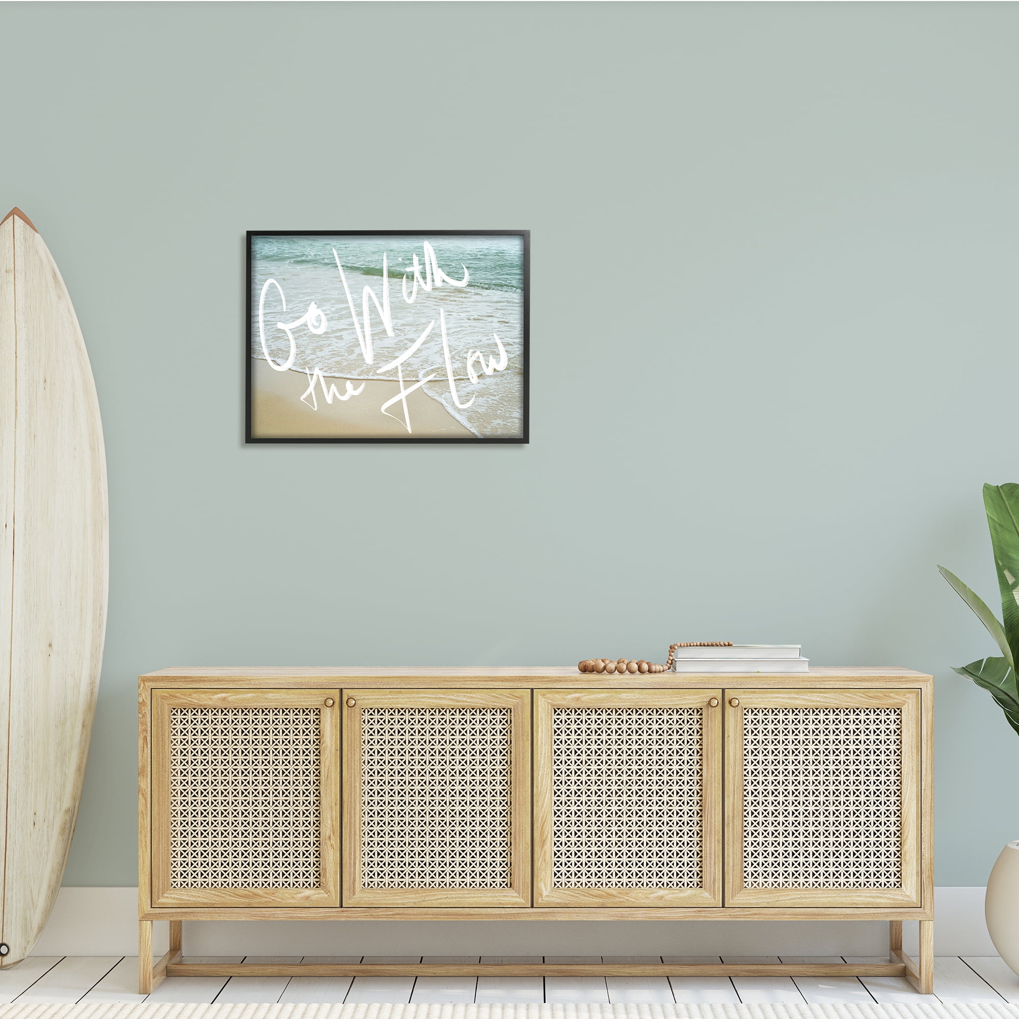 Stupell Indtries Go With the Flow Phrase Incoming Beach Tide,30 x 24,Design by Daphne Polselli