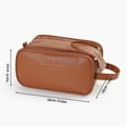 thumbnail image 2 of Fiudx Bolsa de Maquillaje, Estuche de Belleza de Gran Capacidad, Organizador de Tres Capas, Neceser de Viaje, Regalo de Uso Diario, Elegante Diseño de Cuero, Almacenamiento de Accesorios para Mujer, 2 of 2