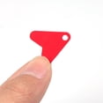 thumbnail image 3 of 100 Uds cola de pez de plástico para cuchara señuelos de pesca lentejuelas de corazón rojo (12mm), 3 of 4