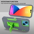 thumbnail image 2 of CoverON For Apple iPhone 14 Plus Phone Case, Military Grade Heavy Duty Full Body Kickstand Cover, Gray, 2 of 9
