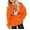 Orange, variant on KAUOD Teen Girls Pullover Hoodies Ghost Graphic Oversized Cotton Hoodie Sweatshirts Youth Long Sleeve Fleece Tops Clothes