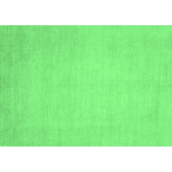 Ahgly Company Indoor Rectangle Abstract Emerald Green Modern Area Rugs, 6' x 9'