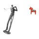 thumbnail image 5 of Figura de golfista,Estatua de golfista de resina,figura de golfista,decoración del hogar,Figura de escritorio,Estatua de caballo tradicional sueca hecha a mano,Figura creativa del caballo, 5 of 8