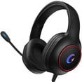 thumbnail image 1 of Gaming Headset para PC, PS5, PS4, Xbox Series X/S, Xbox One, Switch, Mac, Auriculares Xbox con Micrófono con , Auriculares Supraaurales con Cable para Juegos con Luz LED y Sonido Surround 7.1, Negro, 1 of 8
