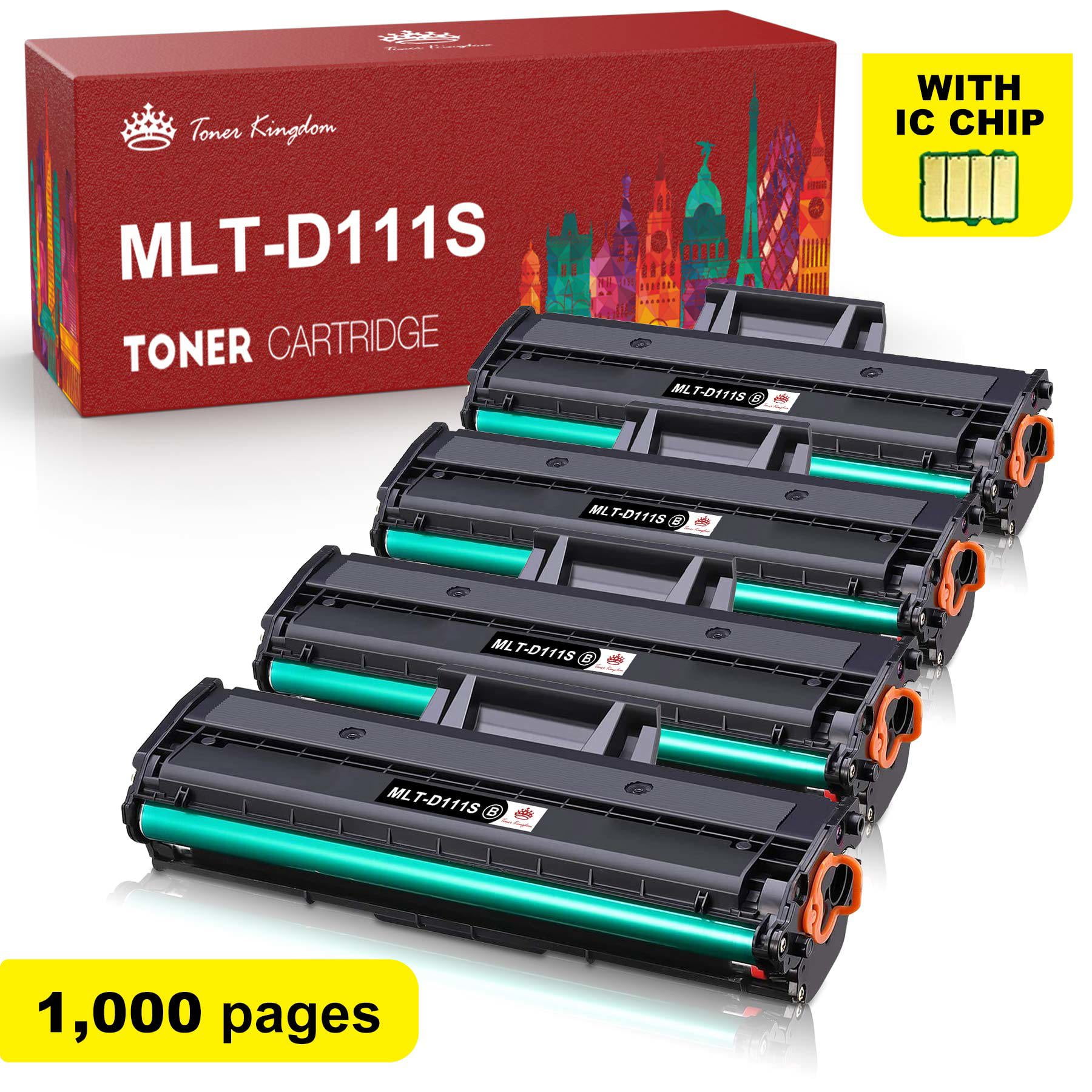 Beperkingen het laatste Bijna 4-Pack MLT-D111S Compatible Toner Cartridge for Samsung MLT-D111S 111S High  Yield Xpress SLM2020W M2022W M2070FW M2024 M2026W Printer (Black) -  Walmart.com
